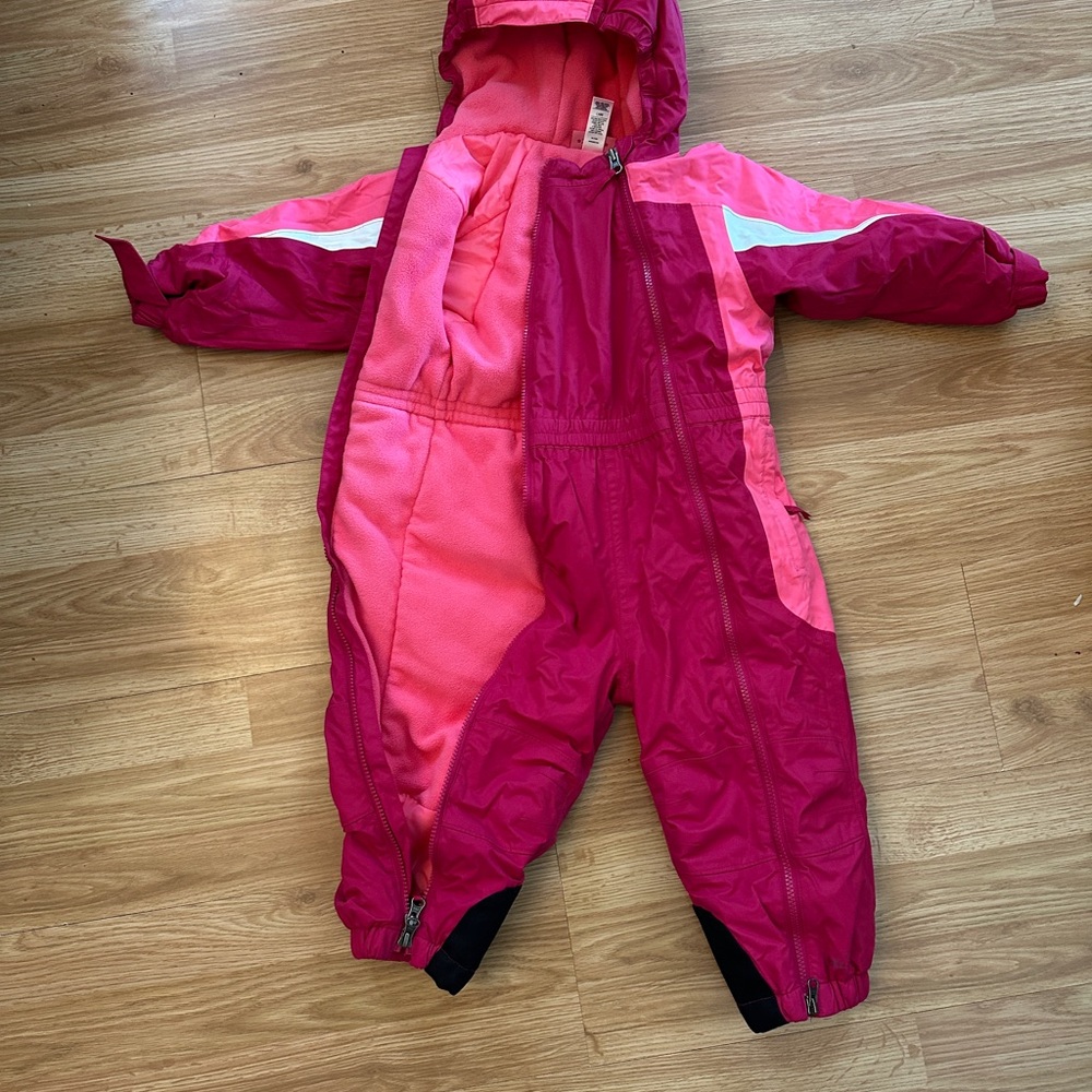 REI Pink and Red Kids Child Snowsuit Ski - Picture 3 of 6